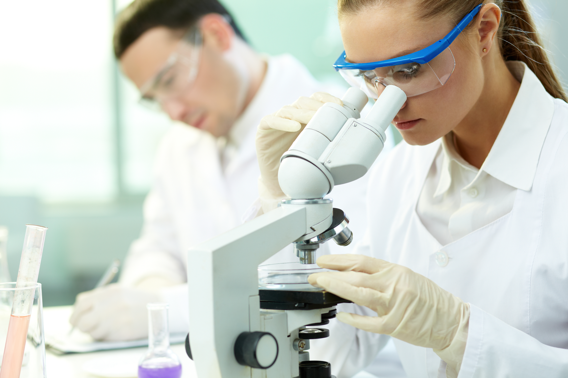 The doctors in the laboratory
